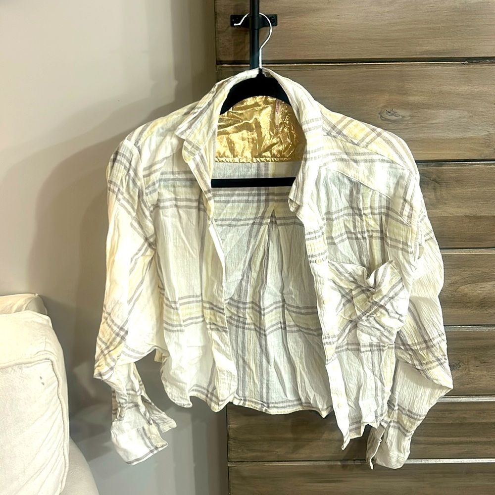Free people (XS) button up shirt